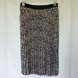 Vince Camuto Womens Accordion Pleated Size M Multicolor Floral Pattern